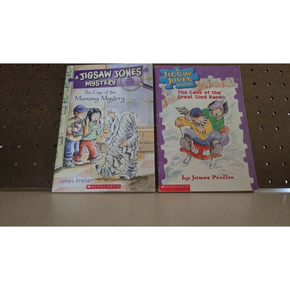 Lot of 2 Jigsaw Jones Mystery books by James Preller